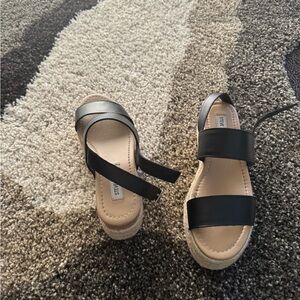 Stylish Black Sandals by Steve Madden